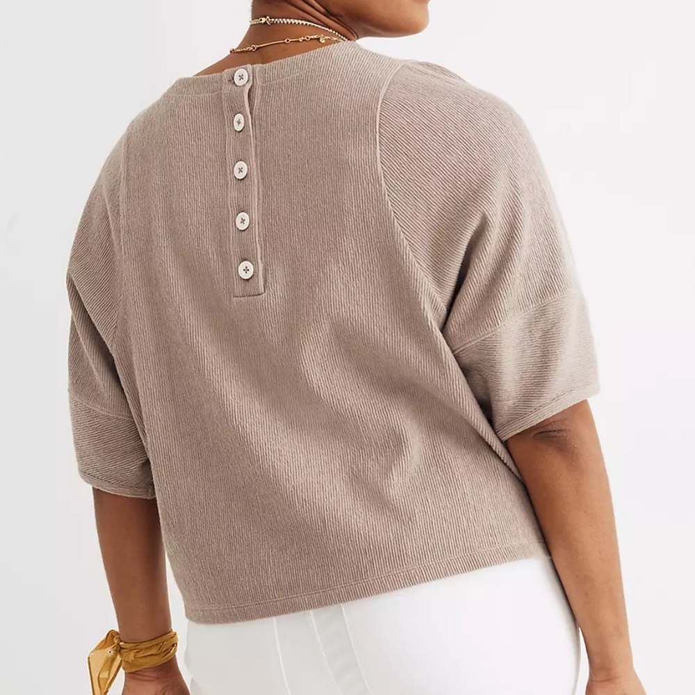 Madewell button back top